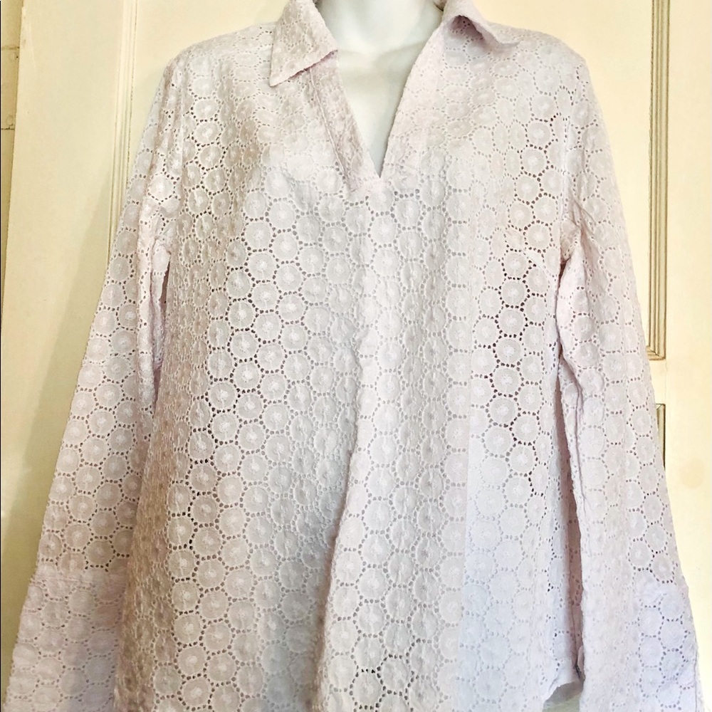 White Eyelet Shirt